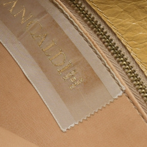 PANCALDI Vintage Leather Envelope Convertible Clutch/Shoulder Bag - Picture 9 of 16